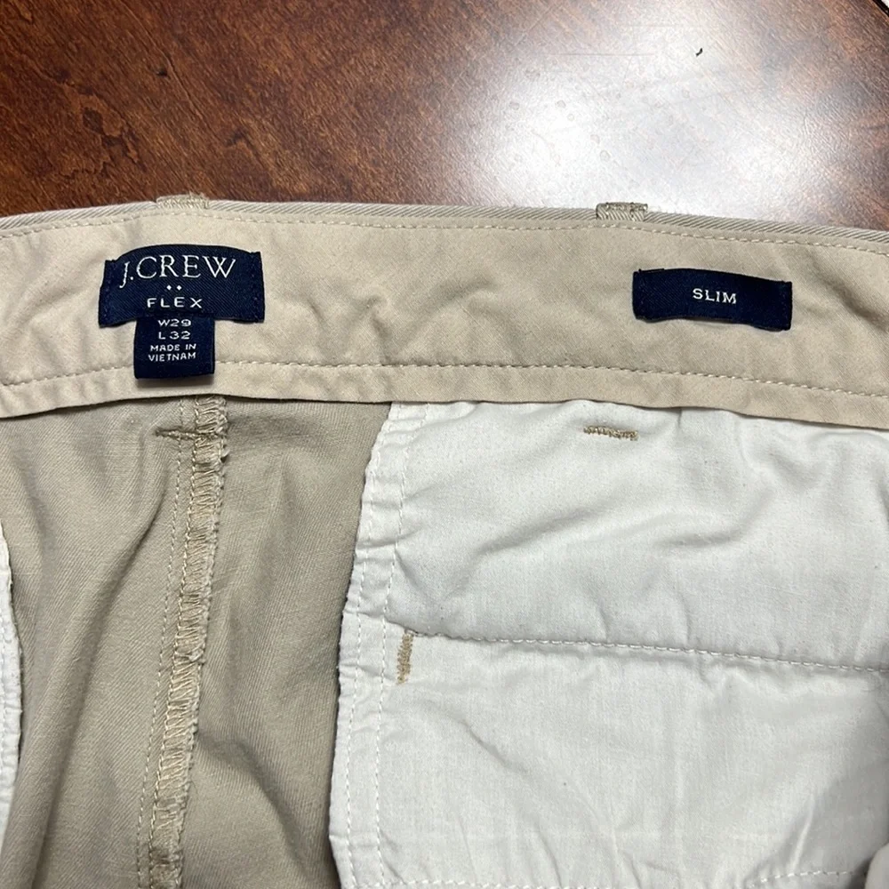 J Crew Flex Slim Khaki Chino pants 29x32 excellent condition